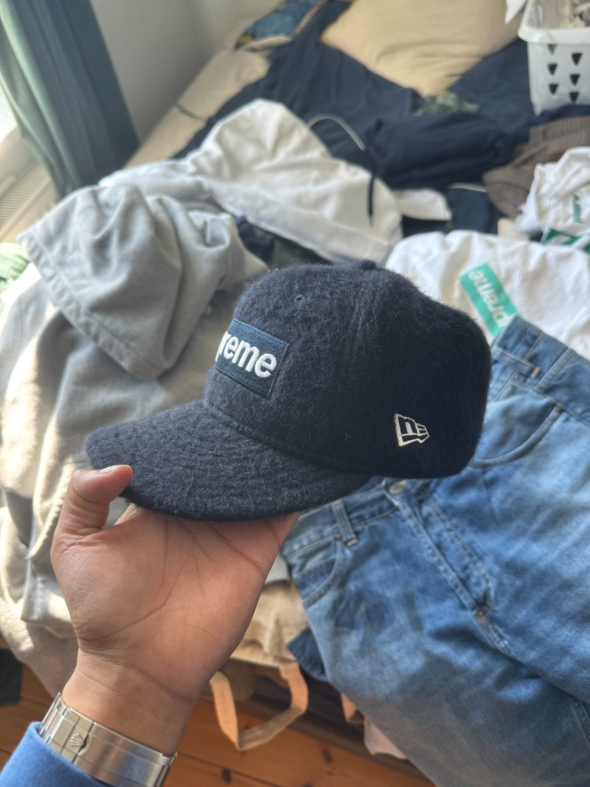 supreme fitted cap